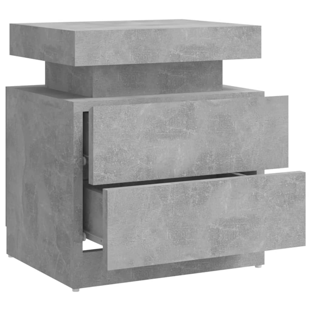 Nachtkastje 45x35x52 cm spaanplaat betongrijs Nachtkastjes | Creëer jouw Trendy Thuis | Gratis bezorgd & Retour | Trendy.nl