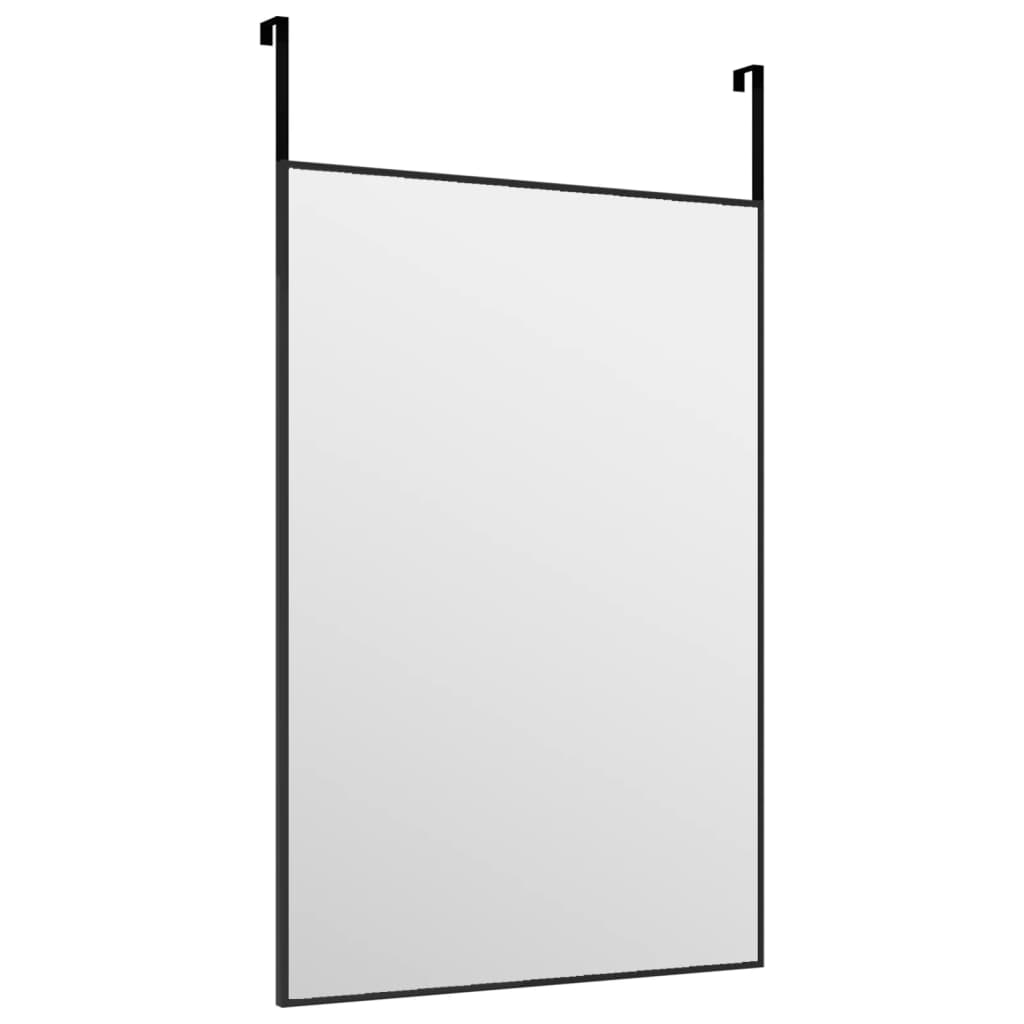 Deurspiegel 40x60 cm glas en aluminium zwart Spiegels | Creëer jouw Trendy Thuis | Gratis bezorgd & Retour | Trendy.nl