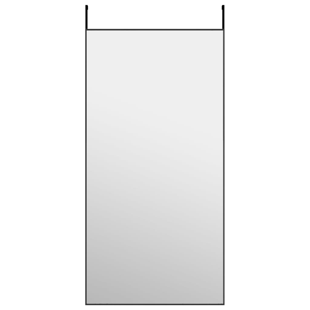 Deurspiegel 50x100 cm glas en aluminium zwart Spiegels | Creëer jouw Trendy Thuis | Gratis bezorgd & Retour | Trendy.nl