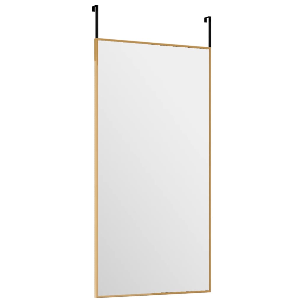 Deurspiegel 30x60 cm glas en aluminium goudkleurig Spiegels | Creëer jouw Trendy Thuis | Gratis bezorgd & Retour | Trendy.nl