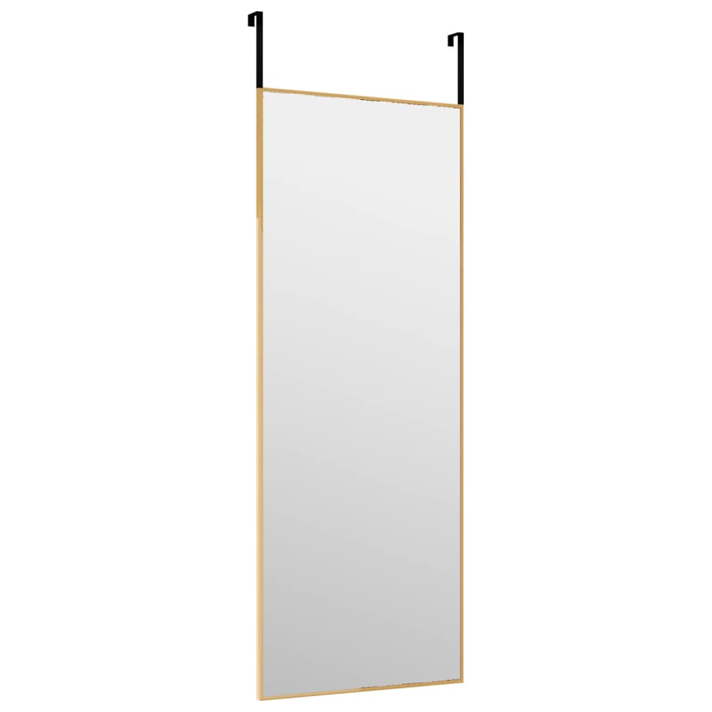 Deurspiegel 30x80 cm glas en aluminium goudkleurig Spiegels | Creëer jouw Trendy Thuis | Gratis bezorgd & Retour | Trendy.nl