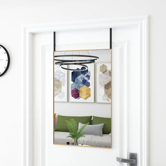 Deurspiegel 50x80 cm glas en aluminium goudkleurig Spiegels | Creëer jouw Trendy Thuis | Gratis bezorgd & Retour | Trendy.nl