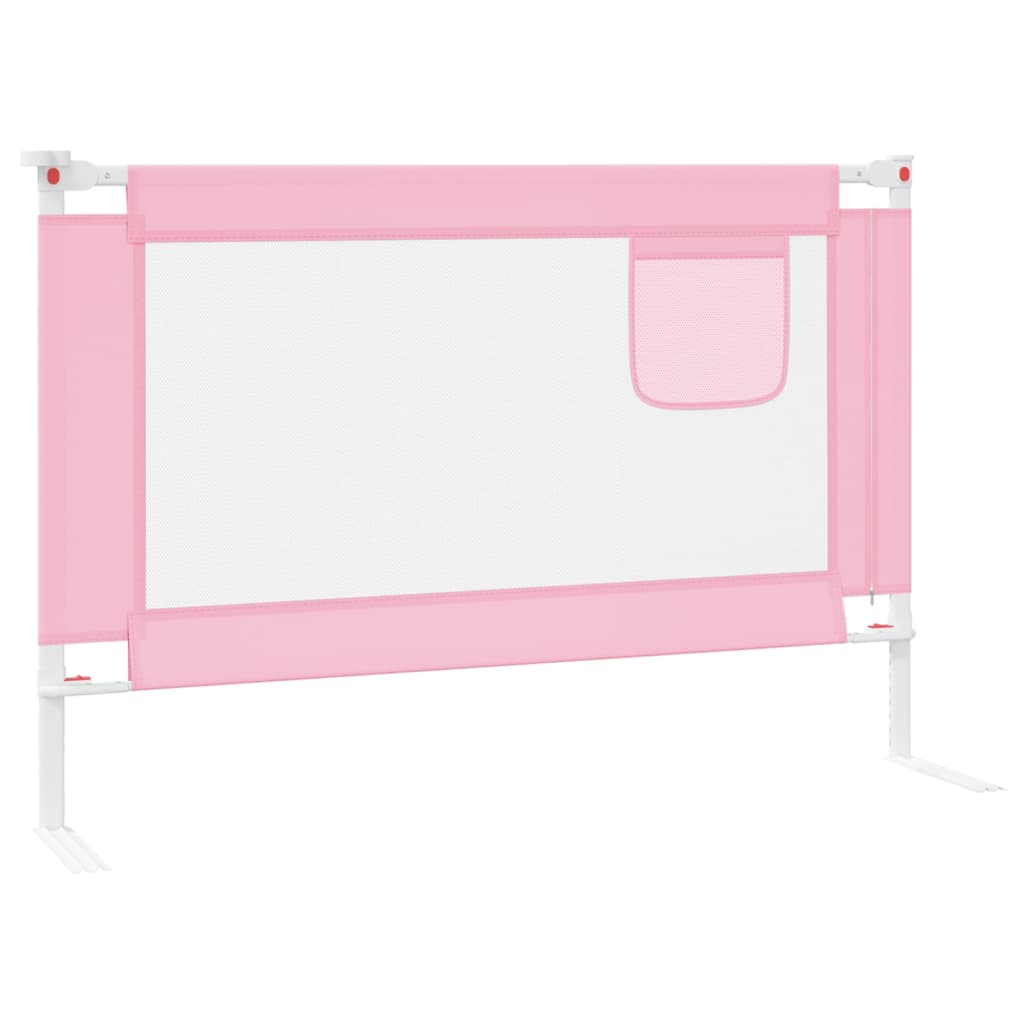 Bedhekje peuter 100x25 cm stof roze Veiligheidsrails voor baby's | Creëer jouw Trendy Thuis | Gratis bezorgd & Retour | Trendy.nl