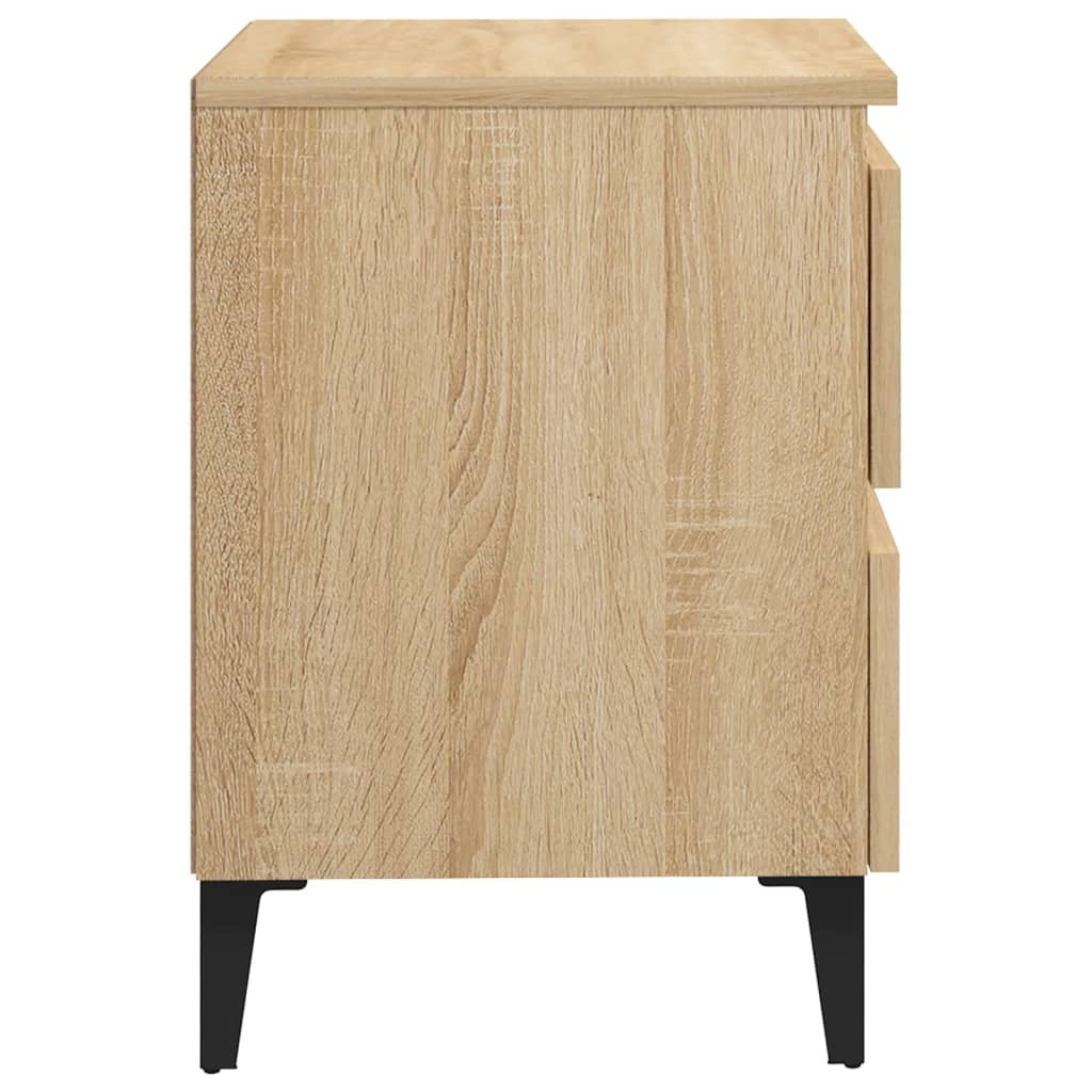 Nachtkastjes 2 st 40x35x50 cm spaanplaat sonoma eikenkleurig Nachtkastjes | Creëer jouw Trendy Thuis | Gratis bezorgd & Retour | Trendy.nl