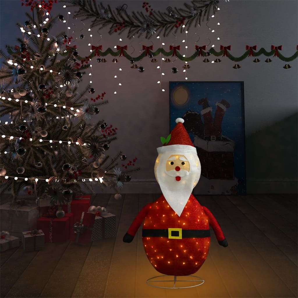 Décoration de Noël Figurine Père Noël LED Tissu de luxe 90 cm Kerstverlichting | Creëer jouw Trendy Thuis | Gratis bezorgd & Retour | Trendy.nl