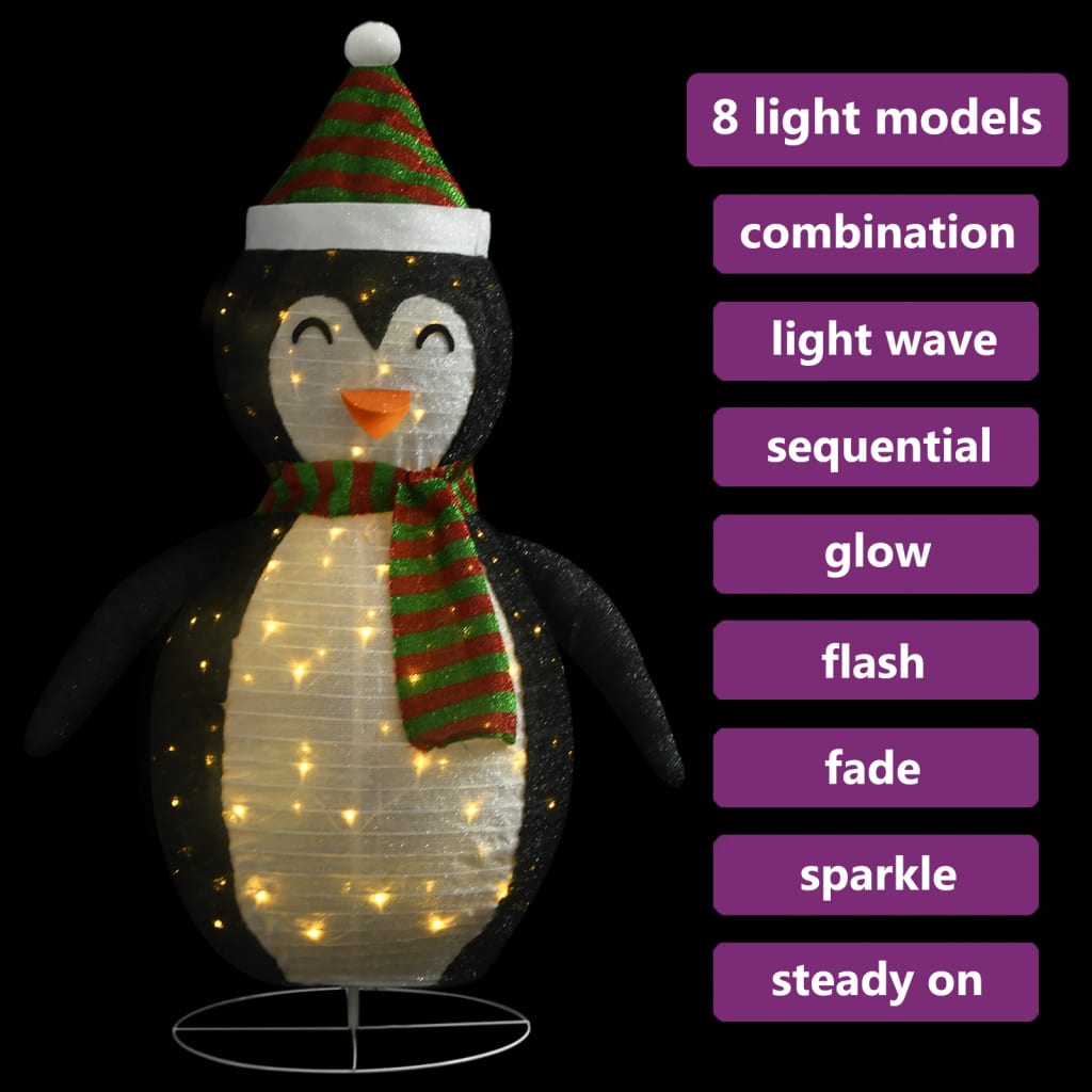 Décoration de Noël pingouin à LED Tissu de luxe 60 cm Kerstverlichting | Creëer jouw Trendy Thuis | Gratis bezorgd & Retour | Trendy.nl