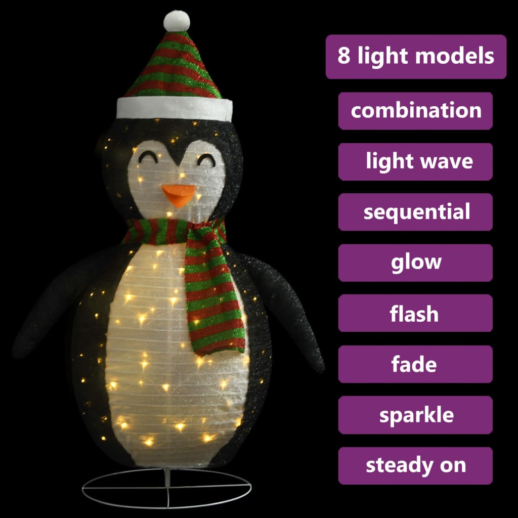 Décoration de Noël pingouin à LED Tissu de luxe 90 cm Kerstverlichting | Creëer jouw Trendy Thuis | Gratis bezorgd & Retour | Trendy.nl