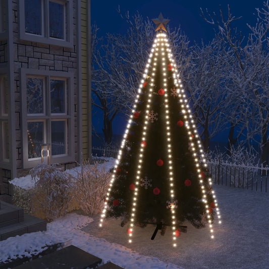 Kerstboomverlichting met 400 LED's koudwit net 400 cm