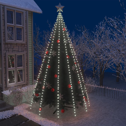 Kerstboomverlichting met 500 LED's koudwit binnen/buiten 500 cm
