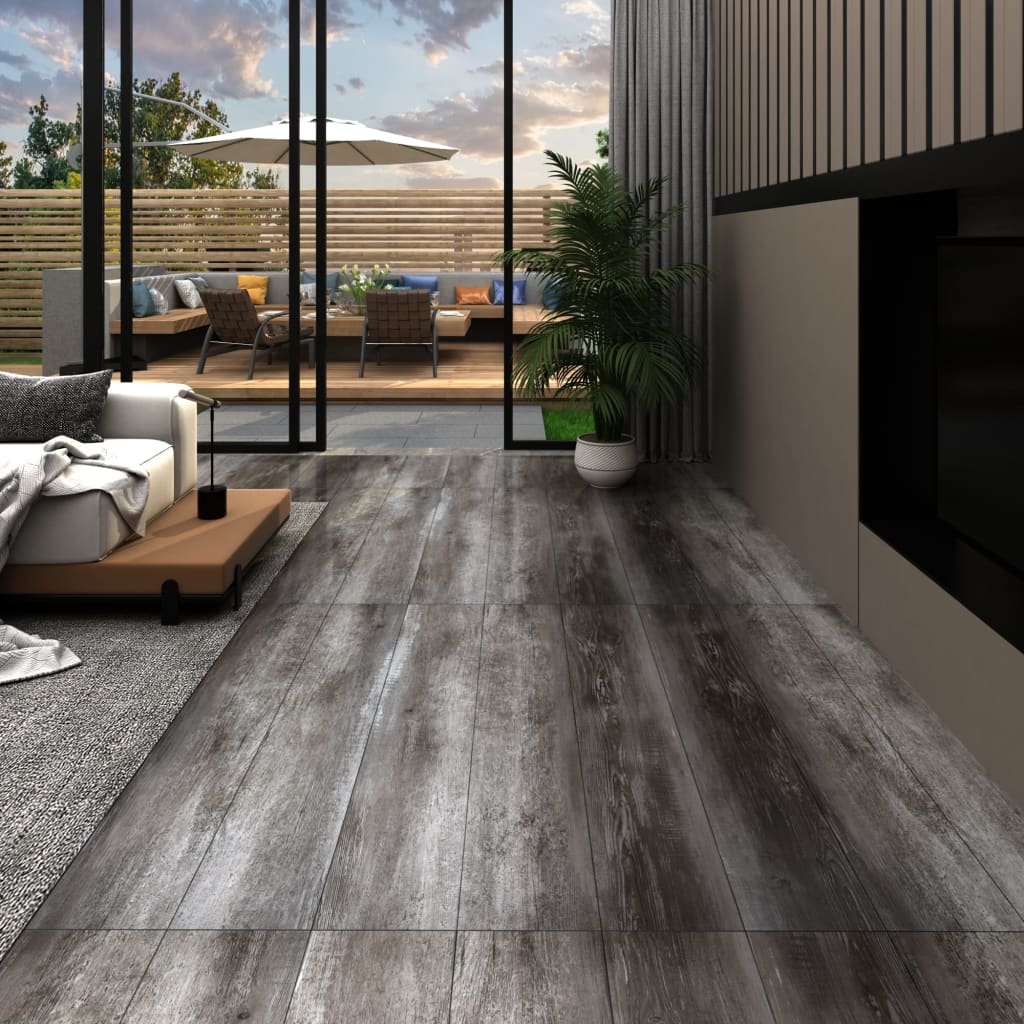 Vloerplanken zelfklevend 5,21 m² 2 mm PVC gestreept hout Vloeren | Creëer jouw Trendy Thuis | Gratis bezorgd & Retour | Trendy.nl