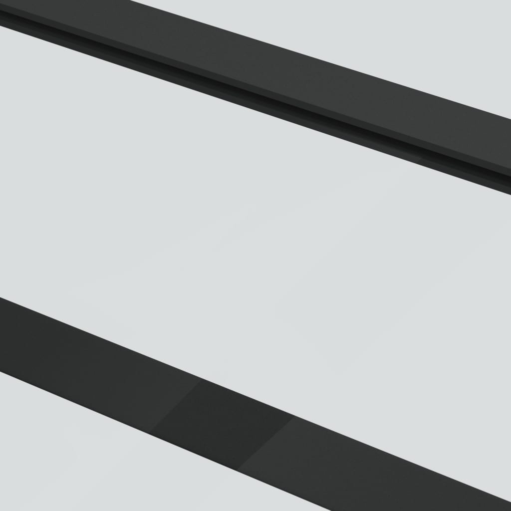 Schuifdeur 76x205 cm ESG-glas en aluminium zwart Deuren | Creëer jouw Trendy Thuis | Gratis bezorgd & Retour | Trendy.nl