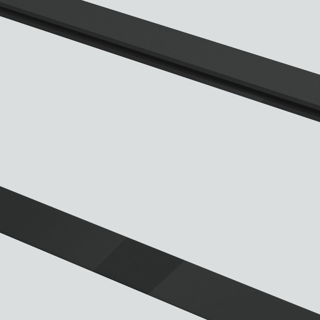 Schuifdeur 102x205 cm ESG-glas en aluminium zwart Deuren | Creëer jouw Trendy Thuis | Gratis bezorgd & Retour | Trendy.nl