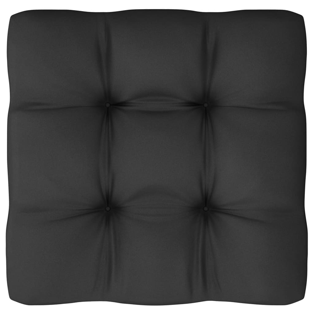 9-delige Loungeset met kussens massief grenenhout zwart Tuinsets | Creëer jouw Trendy Thuis | Gratis bezorgd & Retour | Trendy.nl