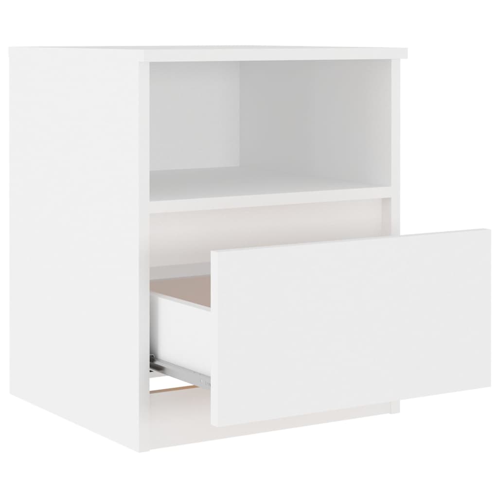Nachtkastje 40x40x50 cm bewerkt hout wit Nachtkastjes | Creëer jouw Trendy Thuis | Gratis bezorgd & Retour | Trendy.nl