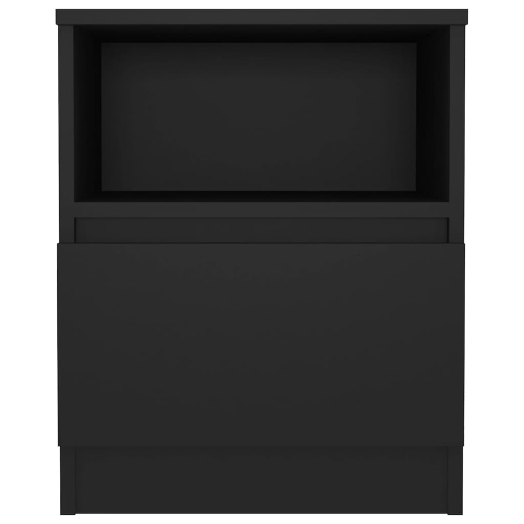 Nachtkastje 40x40x50 cm spaanplaat zwart Nachtkastjes | Creëer jouw Trendy Thuis | Gratis bezorgd & Retour | Trendy.nl
