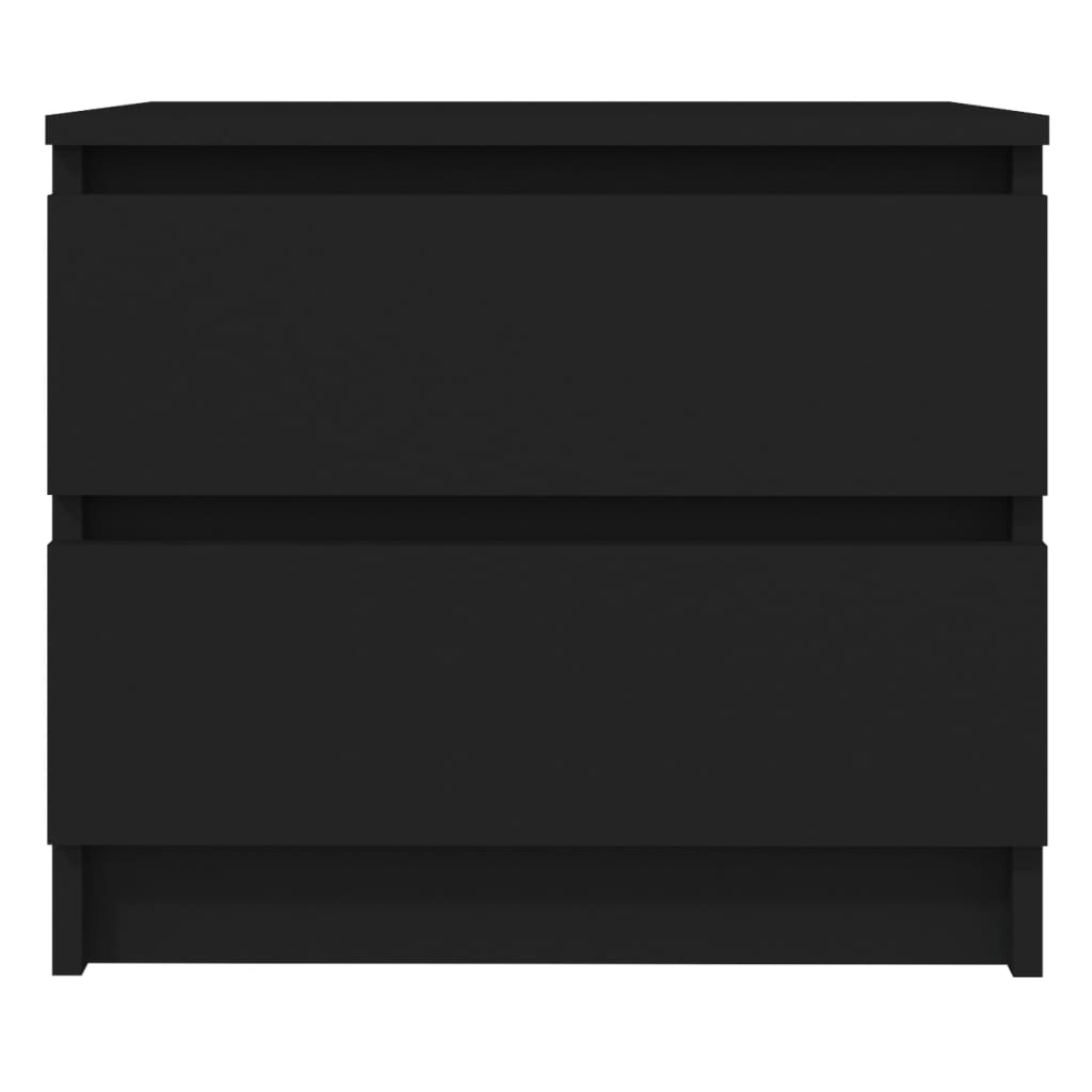 Nachtkastje 50x39x43,5 cm spaanplaat zwart Nachtkastjes | Creëer jouw Trendy Thuis | Gratis bezorgd & Retour | Trendy.nl