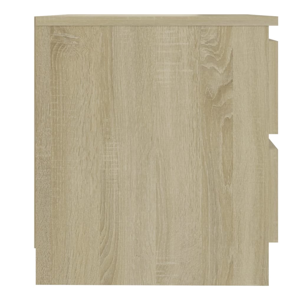 Nachtkastje 50x39x43,5 cm spaanplaat sonoma eikenkleurig Nachtkastjes | Creëer jouw Trendy Thuis | Gratis bezorgd & Retour | Trendy.nl