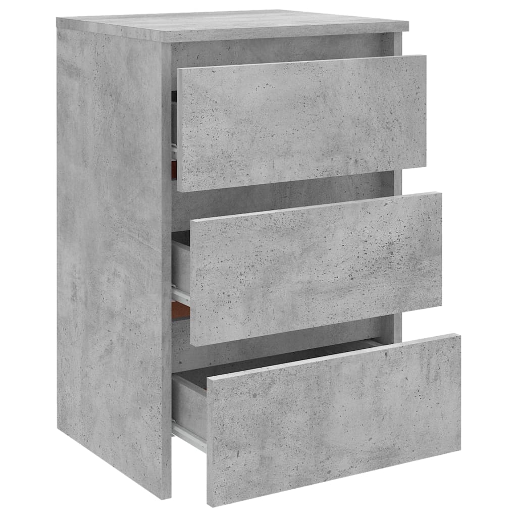 Nachtkastje 40x35x62,5 cm spaanplaat betongrijs Nachtkastjes | Creëer jouw Trendy Thuis | Gratis bezorgd & Retour | Trendy.nl