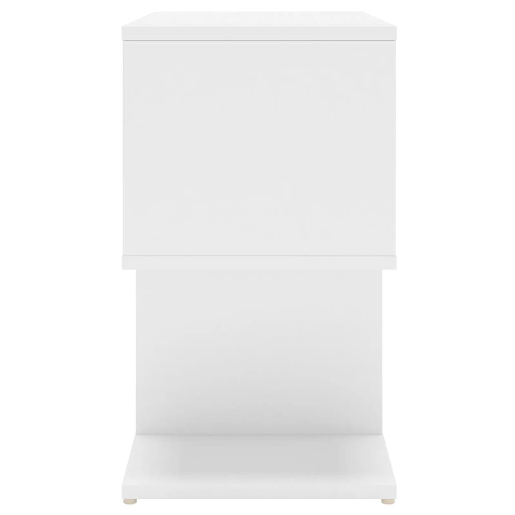 Nachtkastje 50x30x51,5 cm spaanplaat wit Nachtkastjes | Creëer jouw Trendy Thuis | Gratis bezorgd & Retour | Trendy.nl