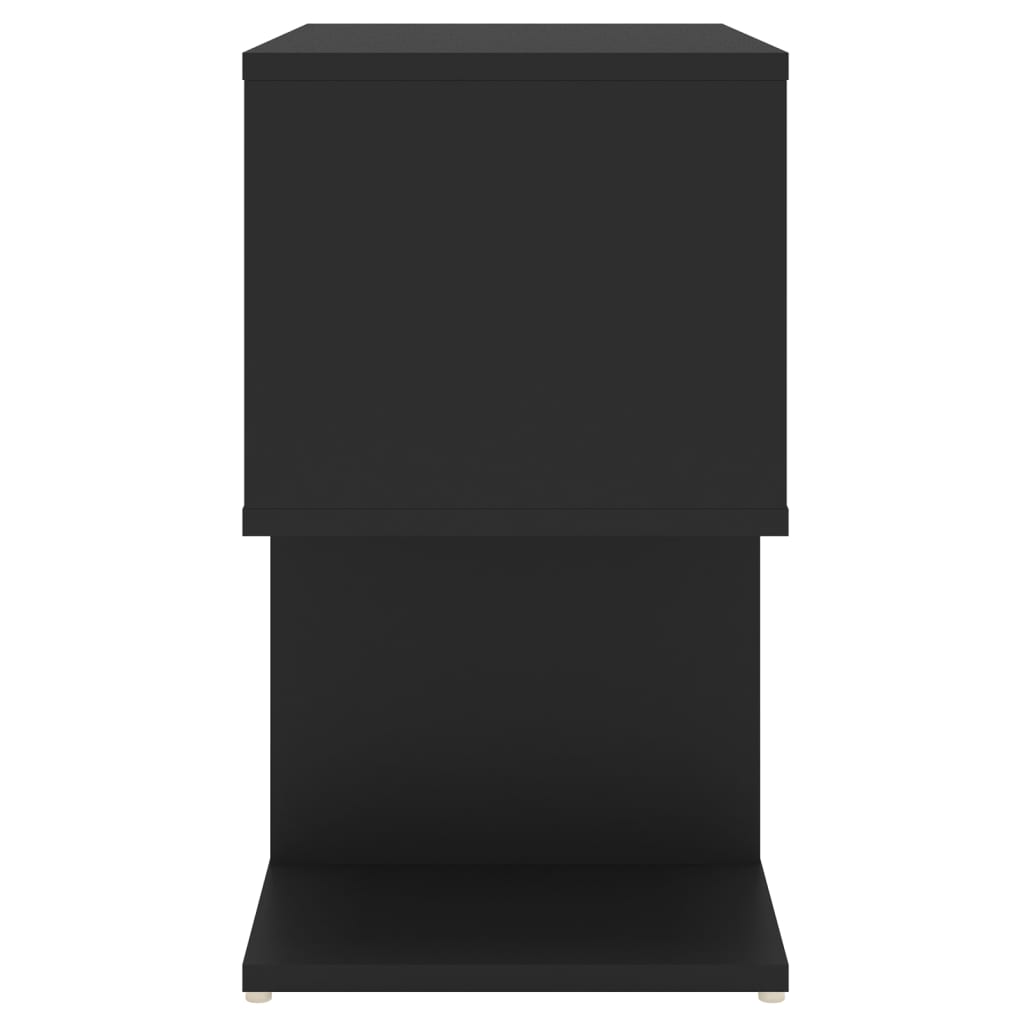 Nachtkastje 50x30x51,5 cm spaanplaat zwart Nachtkastjes | Creëer jouw Trendy Thuis | Gratis bezorgd & Retour | Trendy.nl