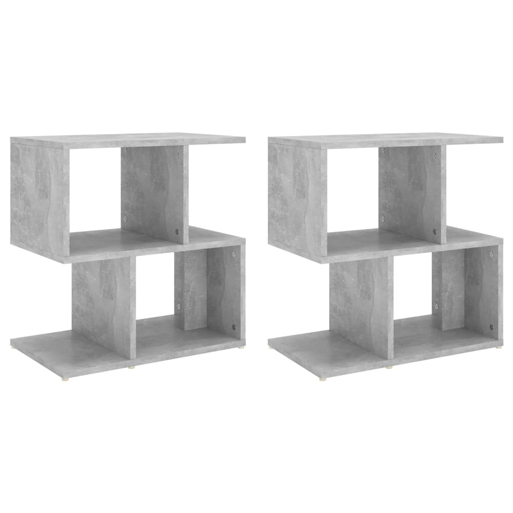 Nachtkastjes 2 st 50x30x51,5 cm spaanplaat betongrijs Nachtkastjes | Creëer jouw Trendy Thuis | Gratis bezorgd & Retour | Trendy.nl