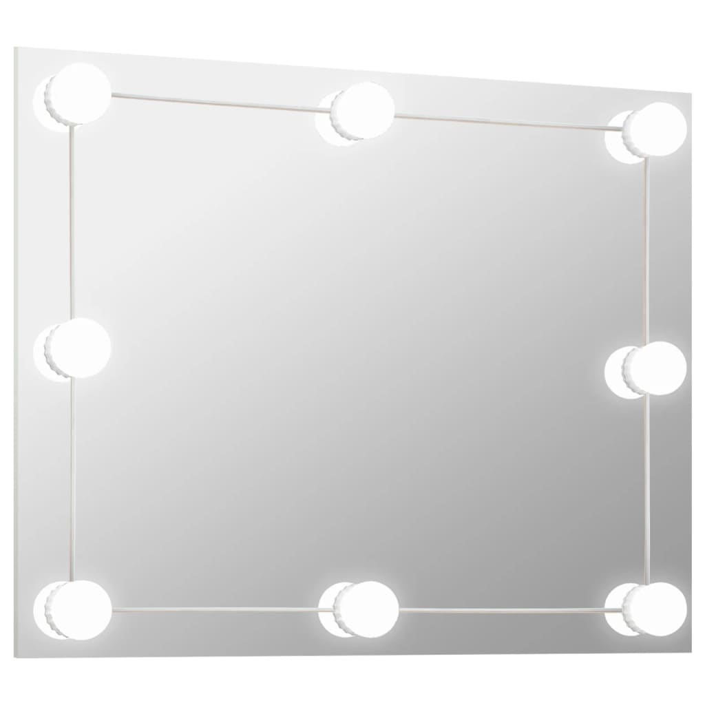 Wandspiegel zonder lijst met LED-lampen rechthoekig glas Spiegels | Creëer jouw Trendy Thuis | Gratis bezorgd & Retour | Trendy.nl