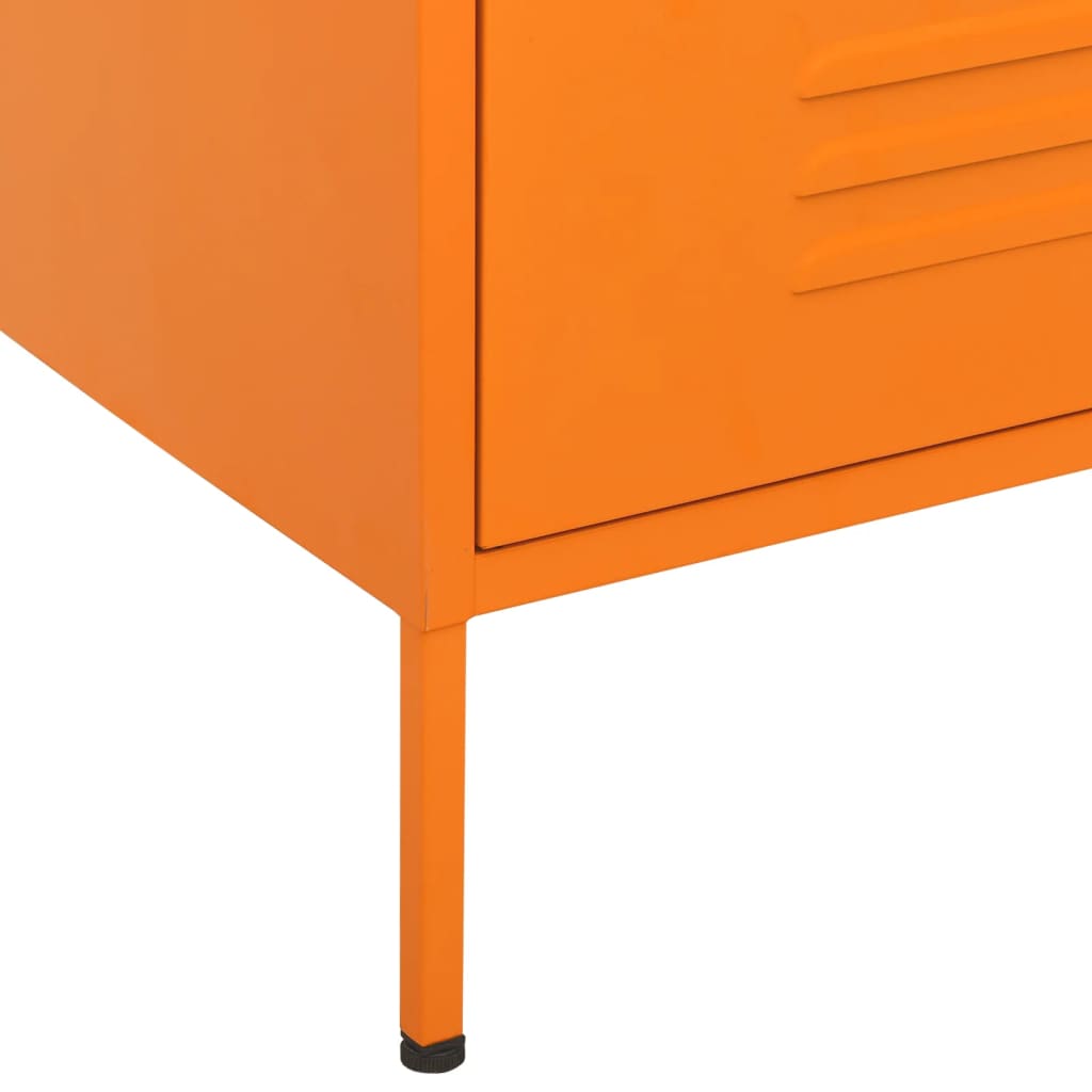 Ladekast 80x35x101,5 cm staal oranje Commodes & ladekasten | Creëer jouw Trendy Thuis | Gratis bezorgd & Retour | Trendy.nl