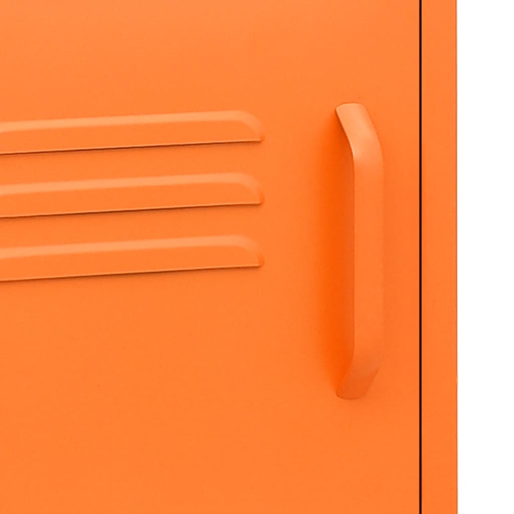 Nachtkastje 35x35x51 cm staal oranje Nachtkastjes | Creëer jouw Trendy Thuis | Gratis bezorgd & Retour | Trendy.nl