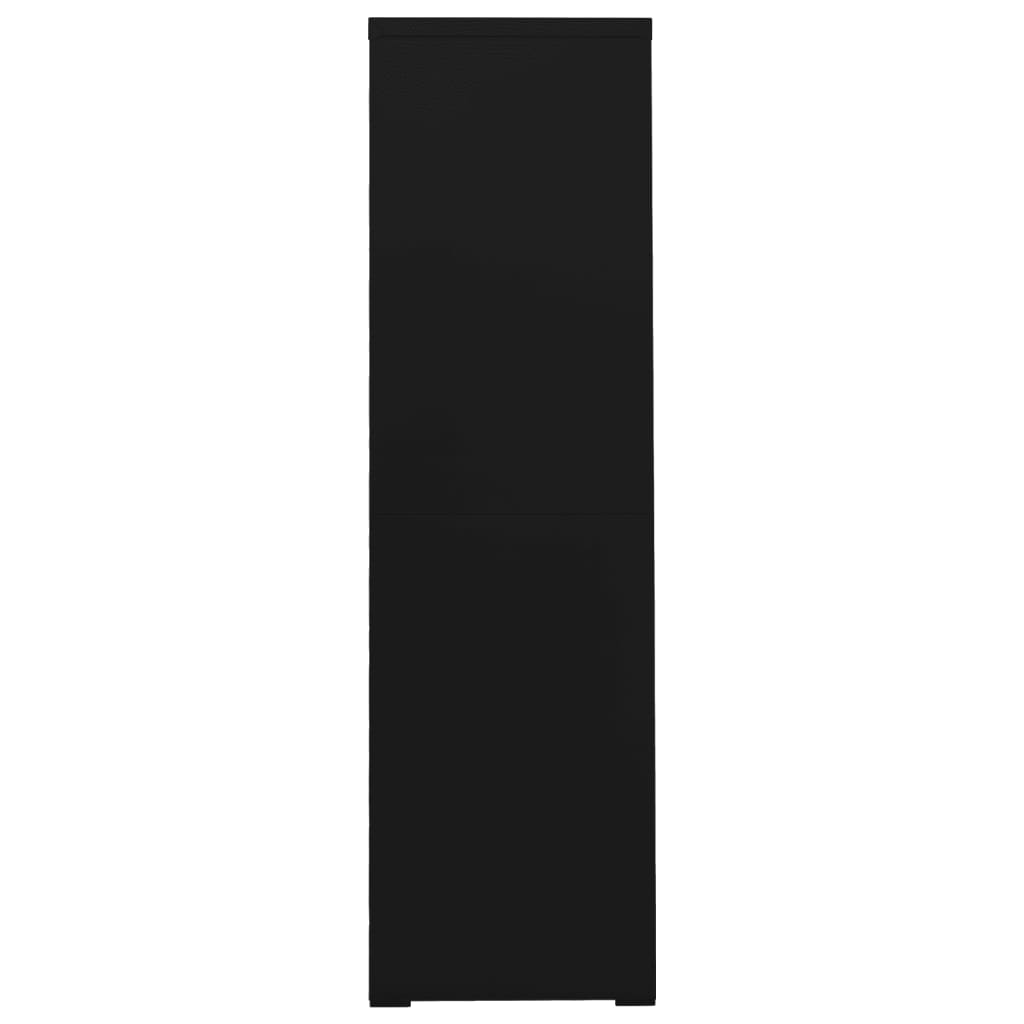 Archiefkast 90x46x164 cm staal zwart Archiefkasten | Creëer jouw Trendy Thuis | Gratis bezorgd & Retour | Trendy.nl
