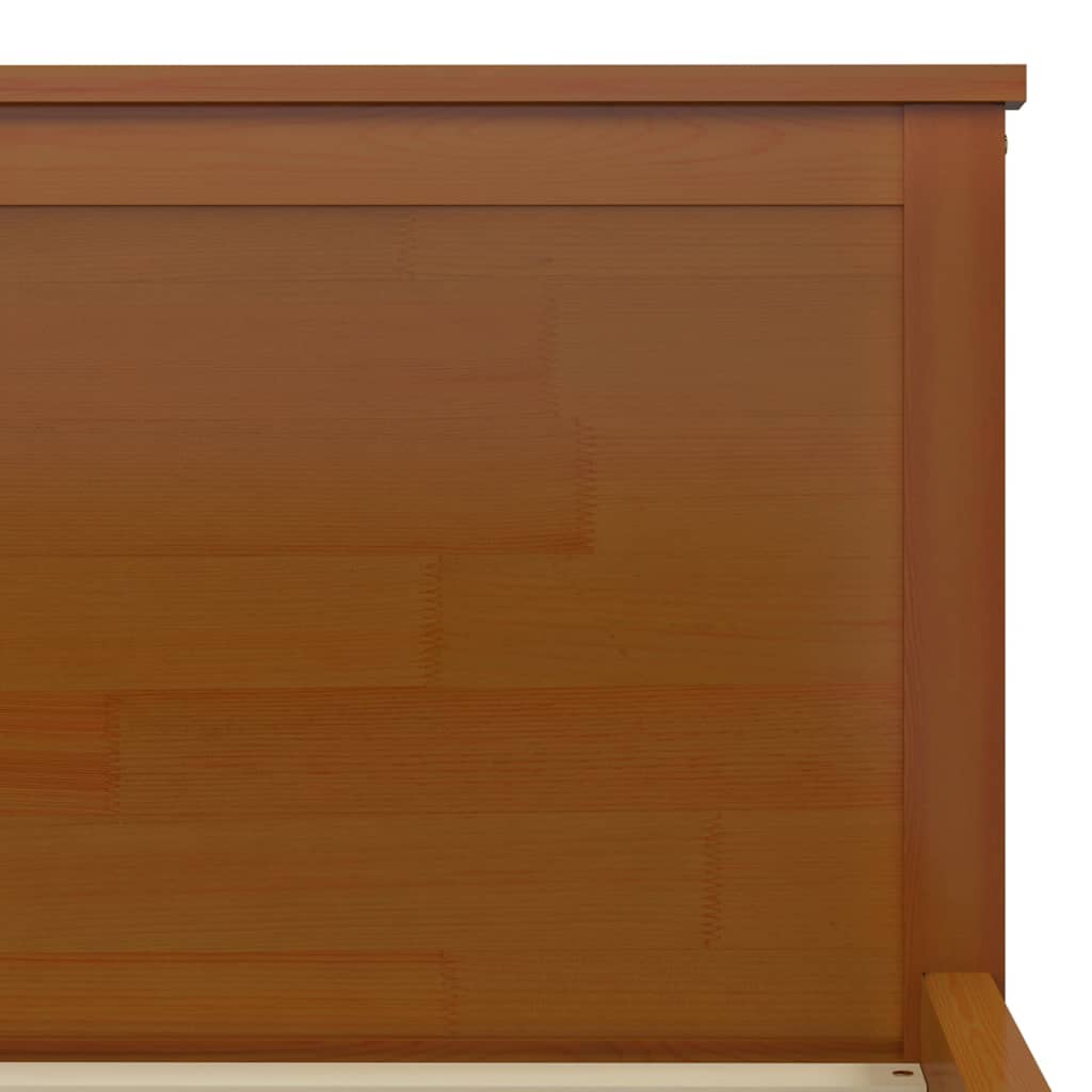 Bedframe massief grenenhout honingbruin 140x200 cm Bedden & bedframes | Creëer jouw Trendy Thuis | Gratis bezorgd & Retour | Trendy.nl