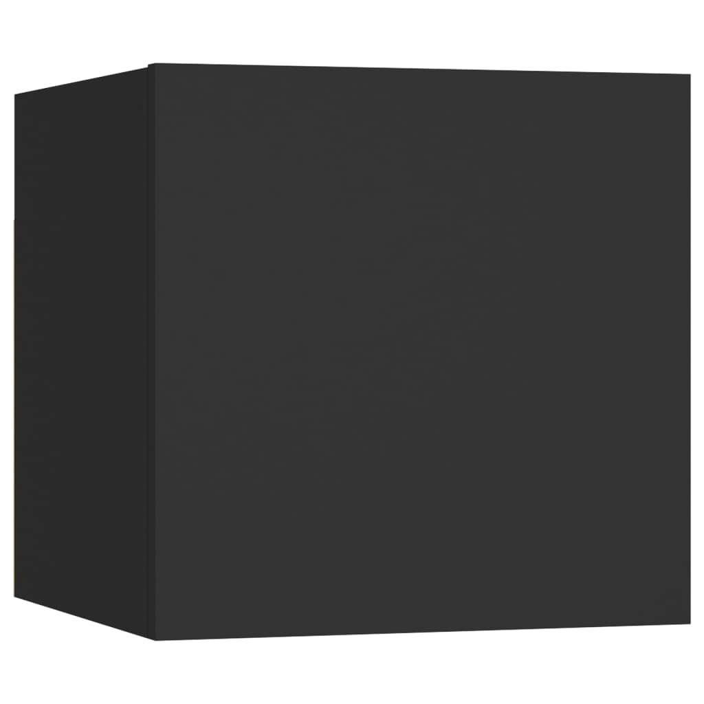 Nachtkastje 30,5x30x30 cm spaanplaat zwart Nachtkastjes | Creëer jouw Trendy Thuis | Gratis bezorgd & Retour | Trendy.nl
