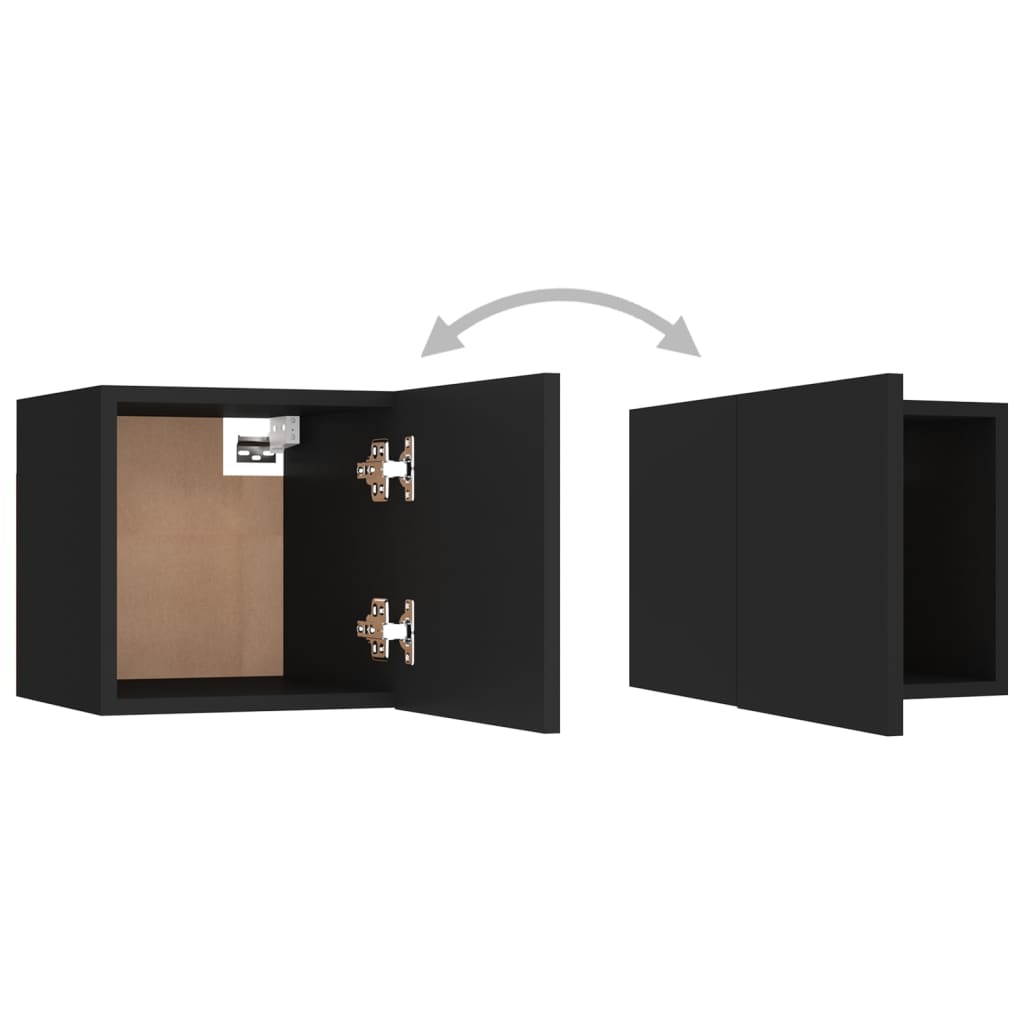 Nachtkastjes 2 st 30,5x30x30 cm spaanplaat zwart Nachtkastjes | Creëer jouw Trendy Thuis | Gratis bezorgd & Retour | Trendy.nl