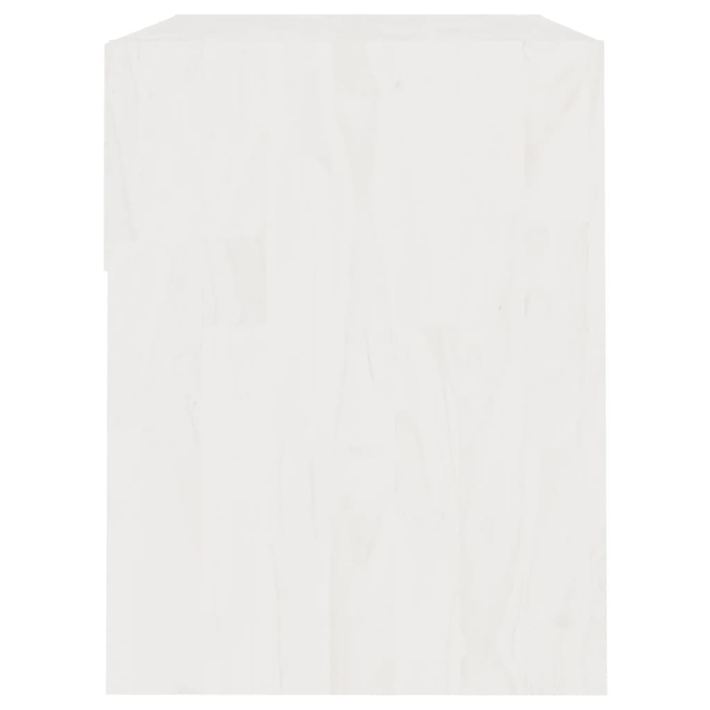 Nachtkastje 40x31x40 cm massief grenenhout wit Nachtkastjes | Creëer jouw Trendy Thuis | Gratis bezorgd & Retour | Trendy.nl