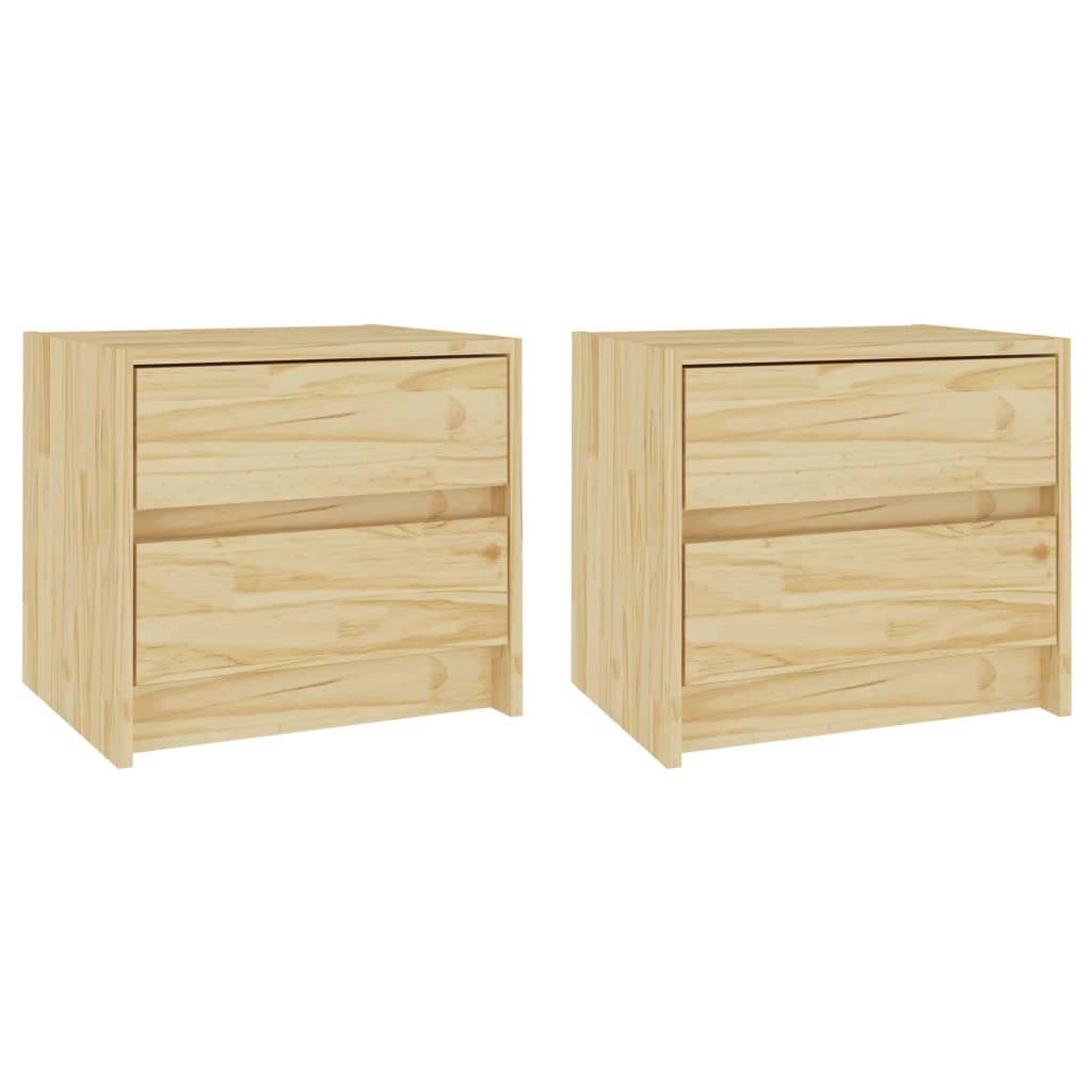 Nachtkastjes 2 st 40x30,5x35,5 cm massief grenenhout Nachtkastjes | Creëer jouw Trendy Thuis | Gratis bezorgd & Retour | Trendy.nl