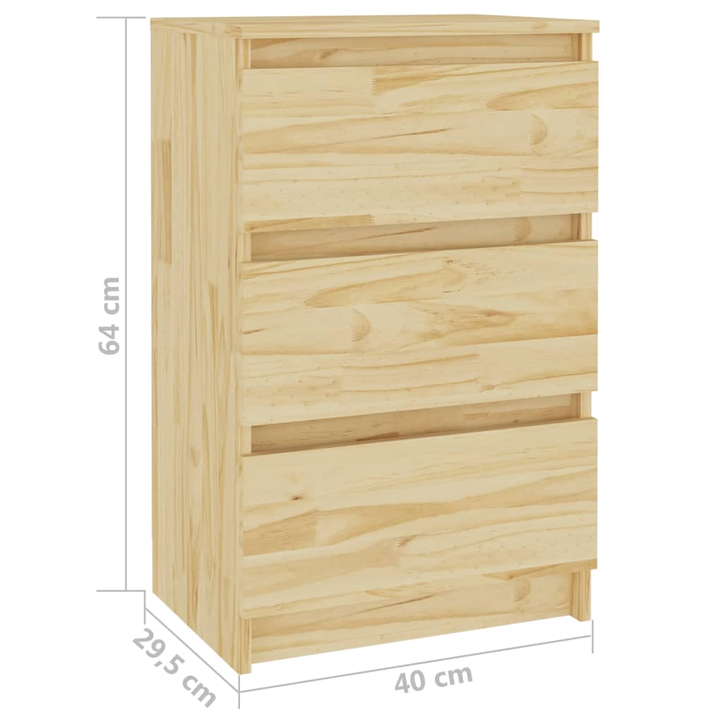 Nachtkastjes 2 st 40x29,5x64 cm massief grenenhout Nachtkastjes | Creëer jouw Trendy Thuis | Gratis bezorgd & Retour | Trendy.nl