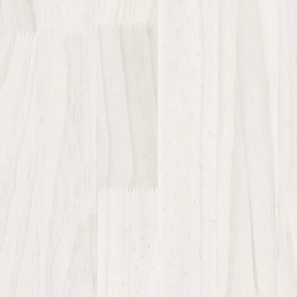 Nachtkastje 40x29,5x64 cm massief grenenhout wit Nachtkastjes | Creëer jouw Trendy Thuis | Gratis bezorgd & Retour | Trendy.nl