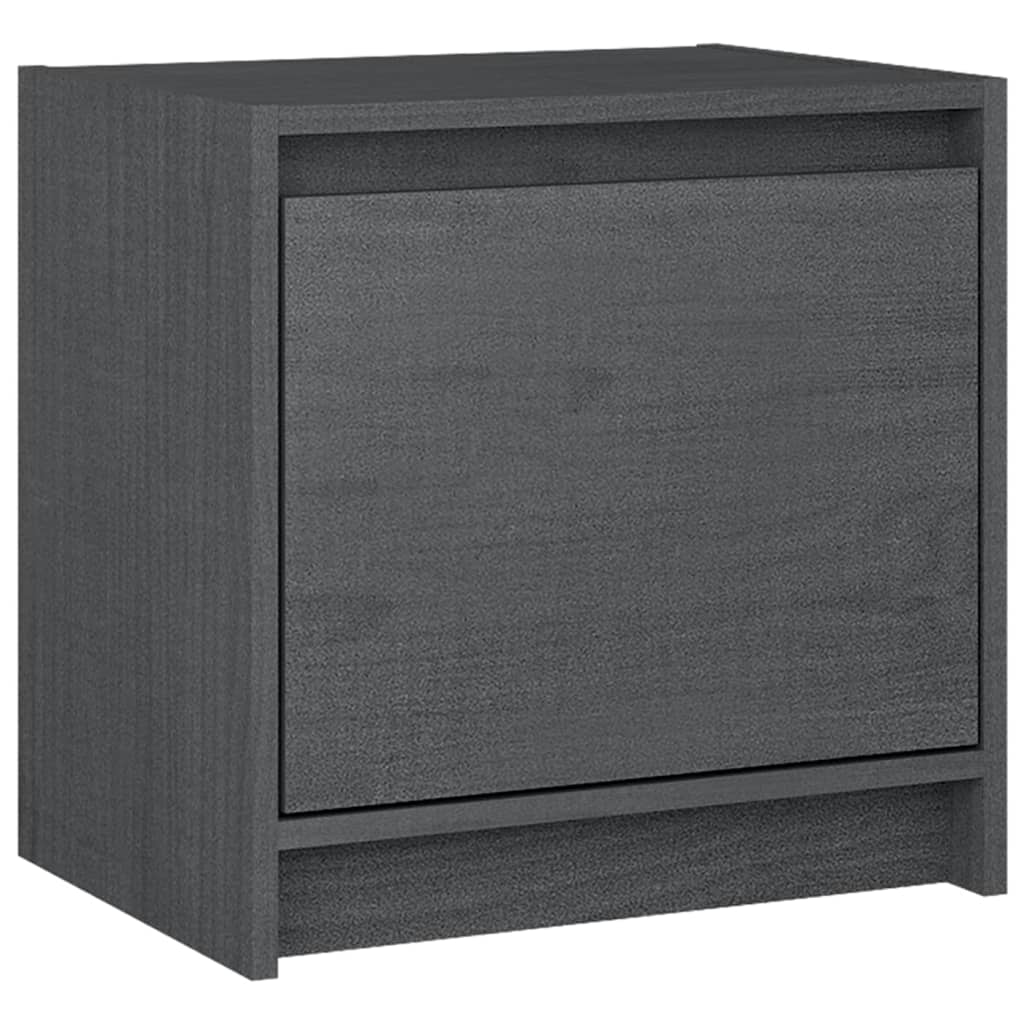 Nachtkastjes 2st 40x30,5x40 cm massief grenenhout grijs Nachtkastjes | Creëer jouw Trendy Thuis | Gratis bezorgd & Retour | Trendy.nl