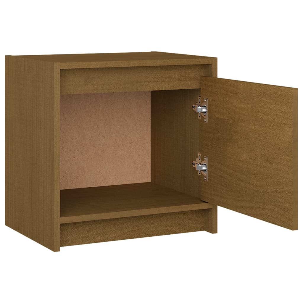 Nachtkastjes 2 st 40x30,5x40 cm massief grenenhout honingbruin Nachtkastjes | Creëer jouw Trendy Thuis | Gratis bezorgd & Retour | Trendy.nl