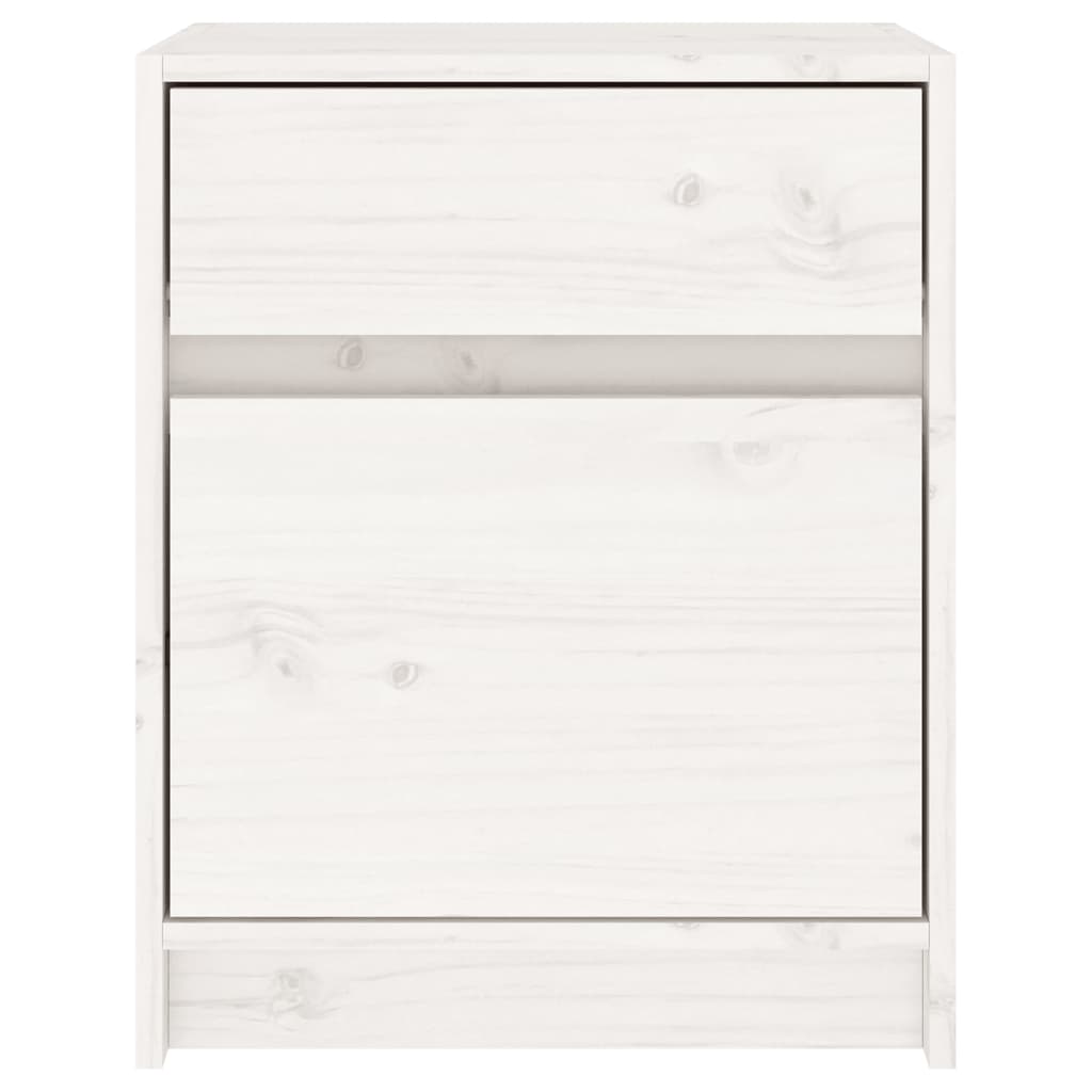 Nachtkastjes 2 st 40x31x50 cm massief grenenhout wit Nachtkastjes | Creëer jouw Trendy Thuis | Gratis bezorgd & Retour | Trendy.nl