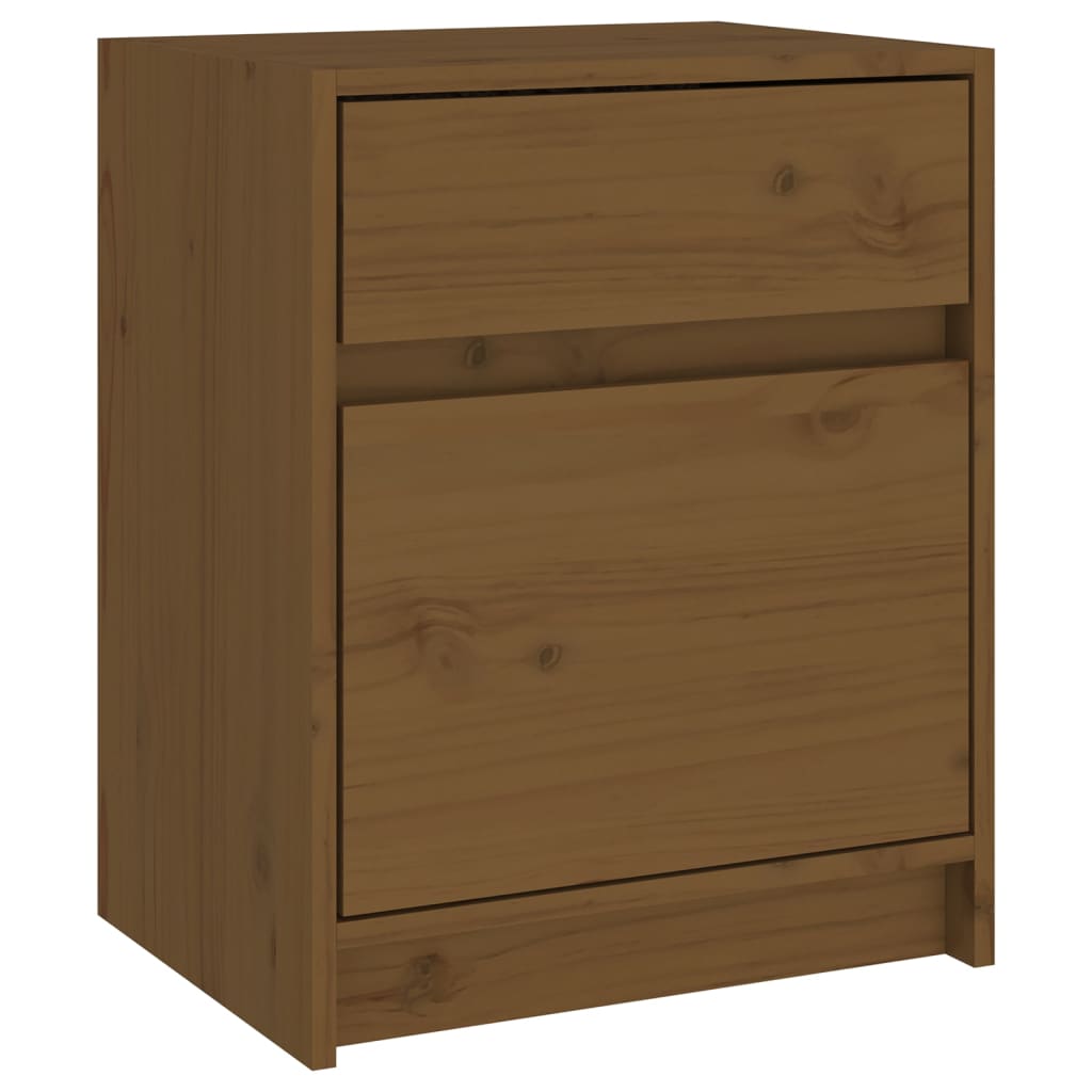 Nachtkastjes 2 st 40x31x50 cm massief grenenhout honingbruin Nachtkastjes | Creëer jouw Trendy Thuis | Gratis bezorgd & Retour | Trendy.nl