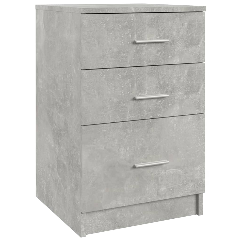 Nachtkastje 40x40x63 cm bewerkt hout betongrijs Nachtkastjes | Creëer jouw Trendy Thuis | Gratis bezorgd & Retour | Trendy.nl