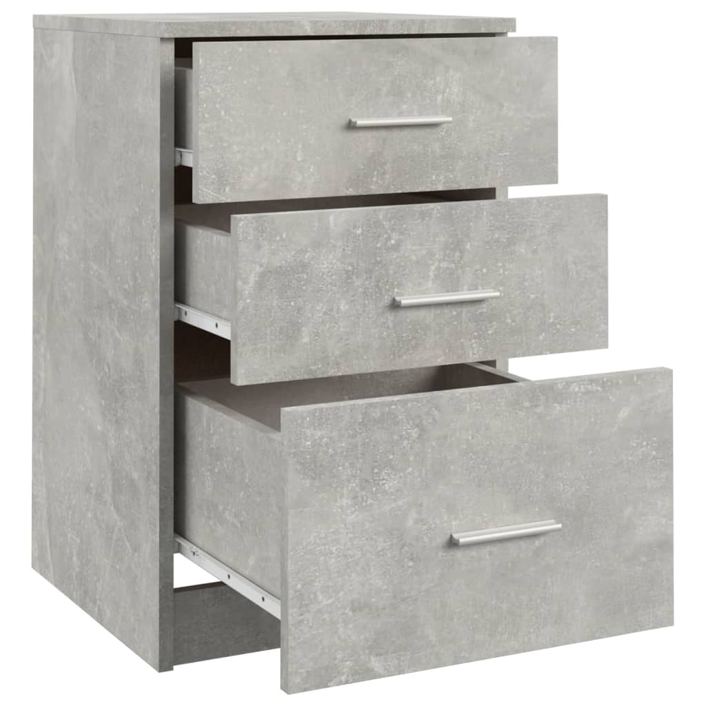 Nachtkastje 40x40x63 cm bewerkt hout betongrijs Nachtkastjes | Creëer jouw Trendy Thuis | Gratis bezorgd & Retour | Trendy.nl