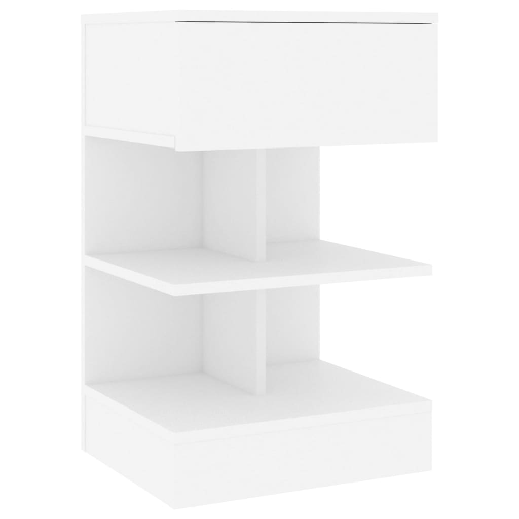 Nachtkastjes 2 st 40x35x65 cm bewerkt hout wit Nachtkastjes | Creëer jouw Trendy Thuis | Gratis bezorgd & Retour | Trendy.nl