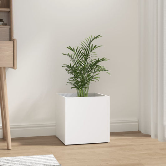 Plantenbak 40x40x40 cm bewerkt hout wit Bloempotten & plantenbakken | Creëer jouw Trendy Thuis | Gratis bezorgd & Retour | Trendy.nl
