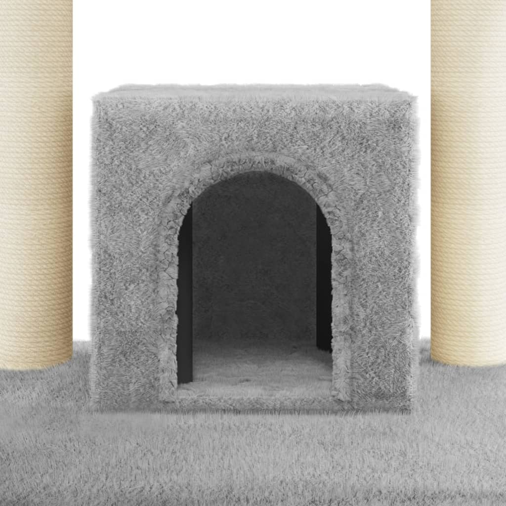 Kattenkrabpaal met sisal krabpalen 110 cm lichtgrijs Kattenmeubels | Creëer jouw Trendy Thuis | Gratis bezorgd & Retour | Trendy.nl
