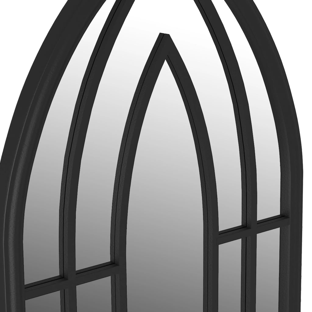 Tuinspiegel 100x45 cm ijzer zwart Spiegels | Creëer jouw Trendy Thuis | Gratis bezorgd & Retour | Trendy.nl