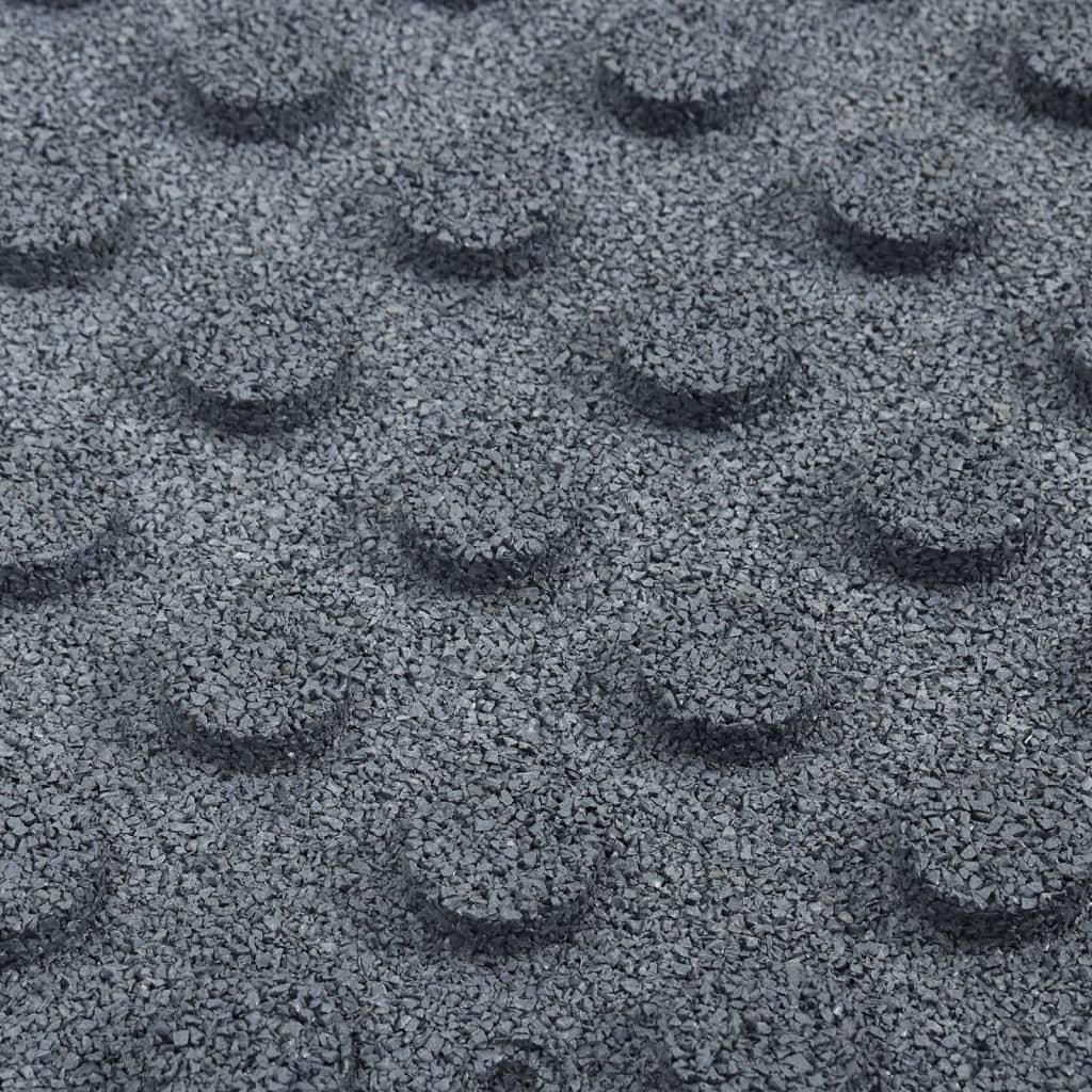 Valtegels 6 st 50x50x3 cm rubber grijs Vloeren | Creëer jouw Trendy Thuis | Gratis bezorgd & Retour | Trendy.nl