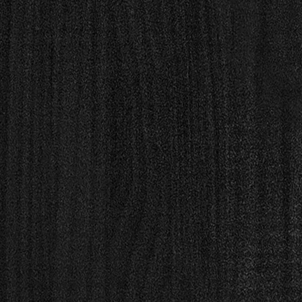Nachtkastje 35,5x33,5x41,5 cm massief grenenhout zwart Nachtkastjes | Creëer jouw Trendy Thuis | Gratis bezorgd & Retour | Trendy.nl