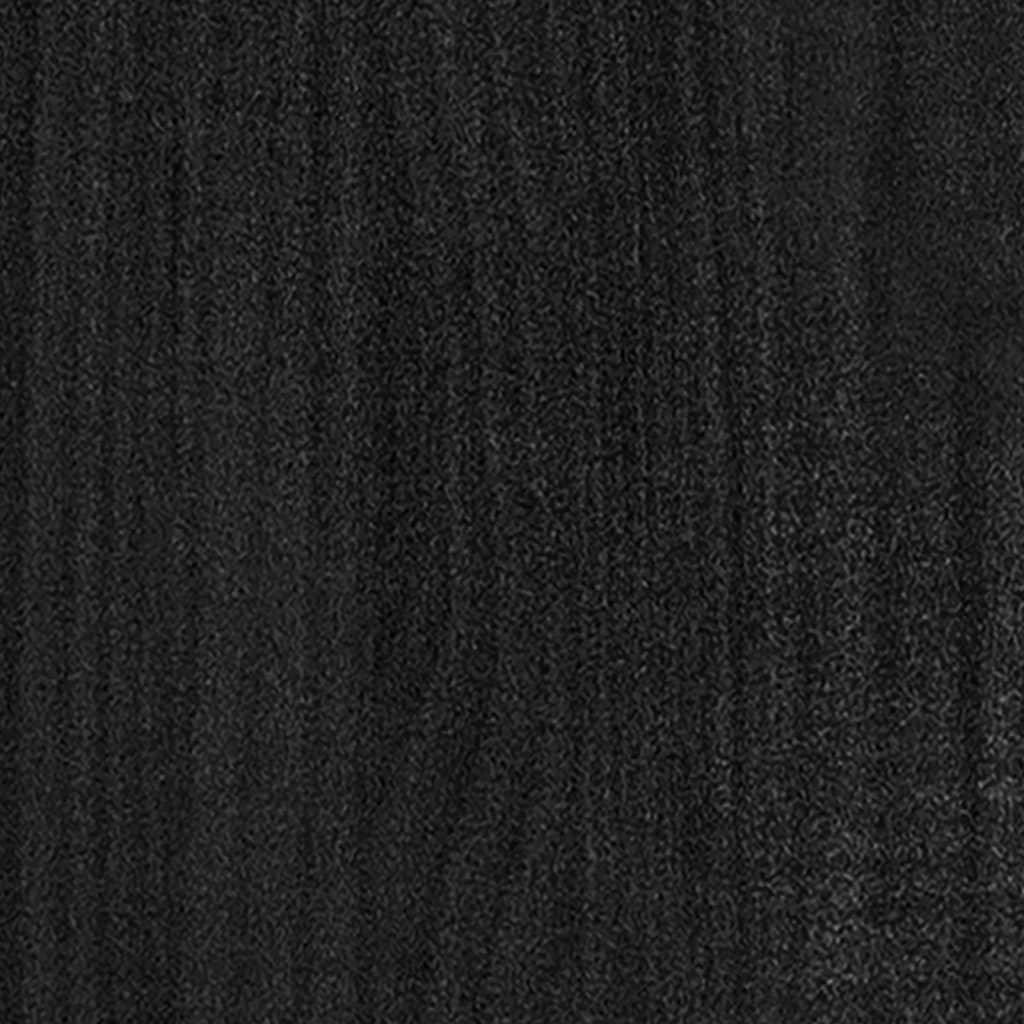 Plantenbak 31x31x70 cm massief grenenhout zwart Bloempotten & plantenbakken | Creëer jouw Trendy Thuis | Gratis bezorgd & Retour | Trendy.nl