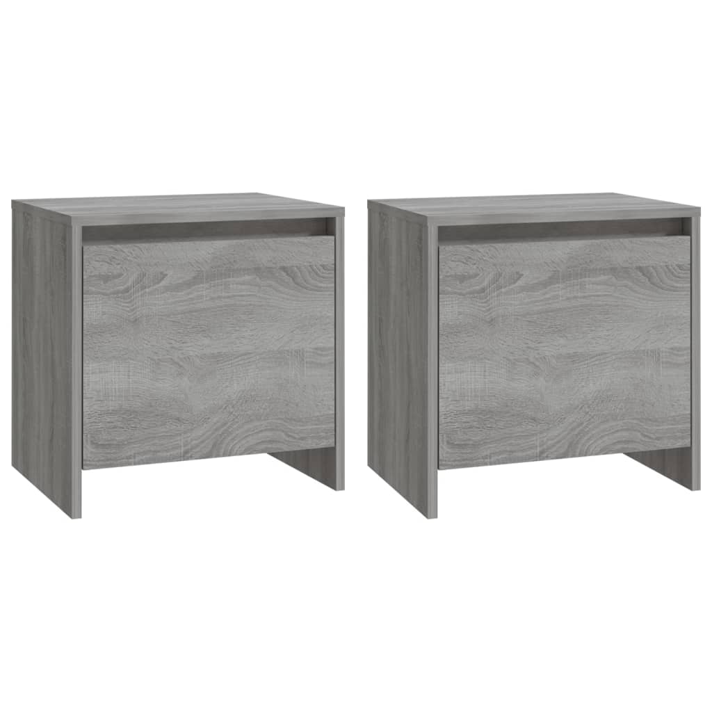 Nachtkastjes 2 st 45x34x44,5 cm spaanplaat grijs sonoma eiken Nachtkastjes | Creëer jouw Trendy Thuis | Gratis bezorgd & Retour | Trendy.nl